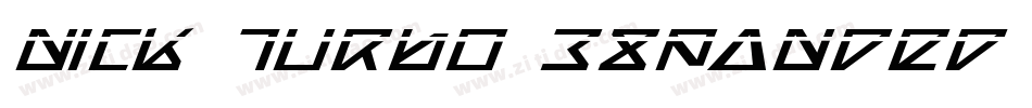 Nick Turbo Expanded Italic字体转换